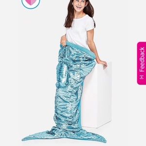 Justice Flip Sequin Mermaid Tail Blanket HOST PICK